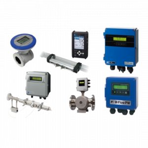 A photo of an ultrasonic flowmeter.
