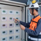 A photo of product diagnosis as part of mvsg protection relay.
