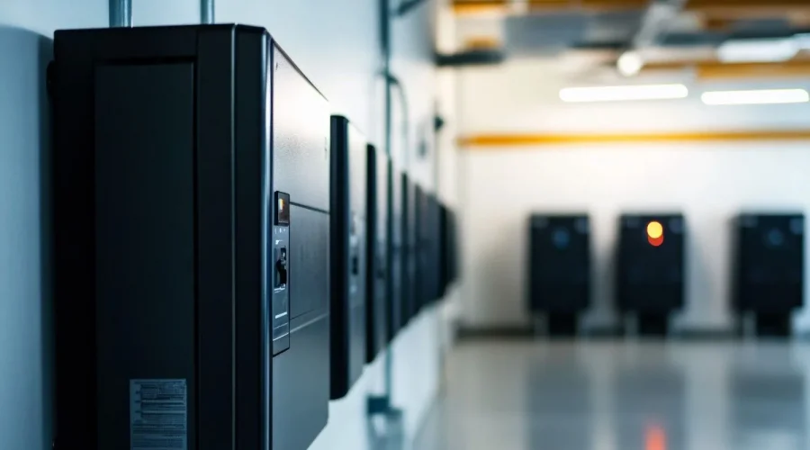 Uninterruptible Power Supply (UPS) backup system providing reliable power protection.