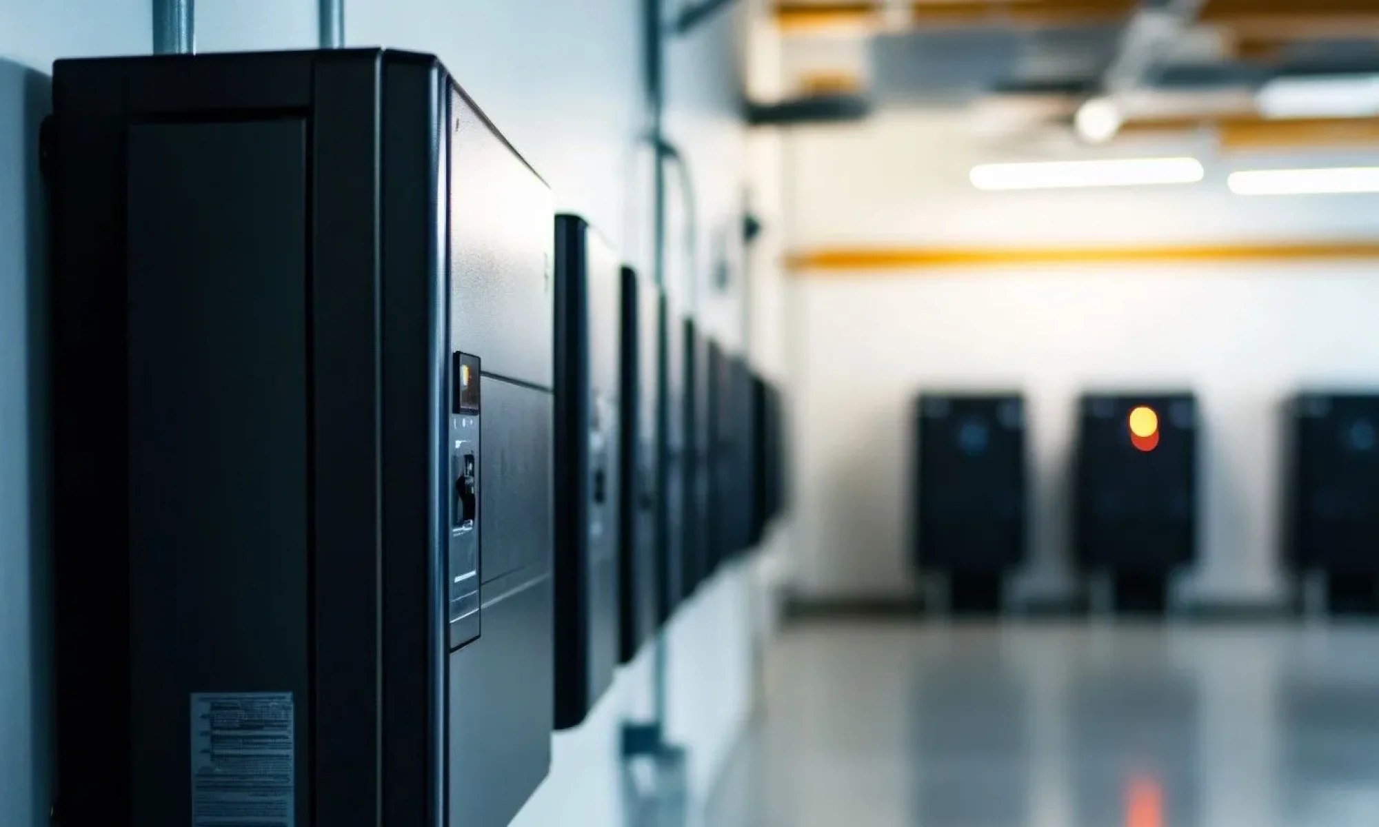 Uninterruptible Power Supply (UPS) backup system providing reliable power protection.